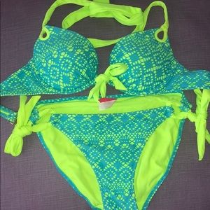 NEON Blue & Green Bikini